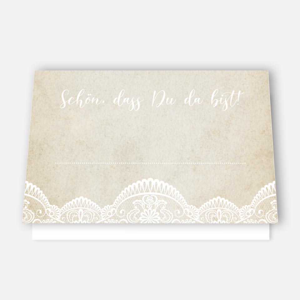 50 Premium-Tischkarten Platzkarten Namenskarten Namensschilder Hochzeit Feier