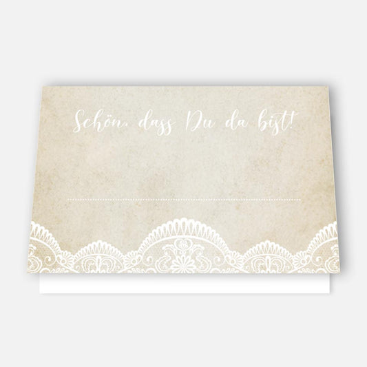 50 Premium-Tischkarten Platzkarten Namenskarten Namensschilder Hochzeit Feier